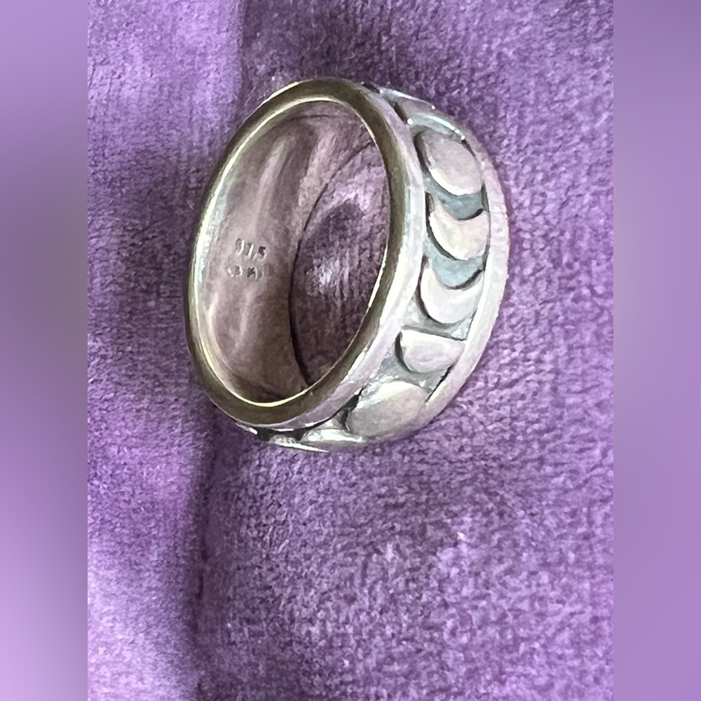 Boho-Magic - Moon Phase Spinner Ring - image 5